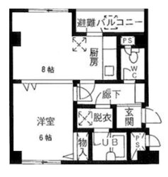 ヴィレッジ藍染の物件間取画像